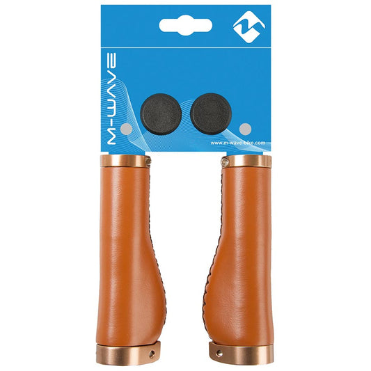 Grips M-Wave M-Wave Cloud Buff Fix Grips 138mm Brown Steel Blue