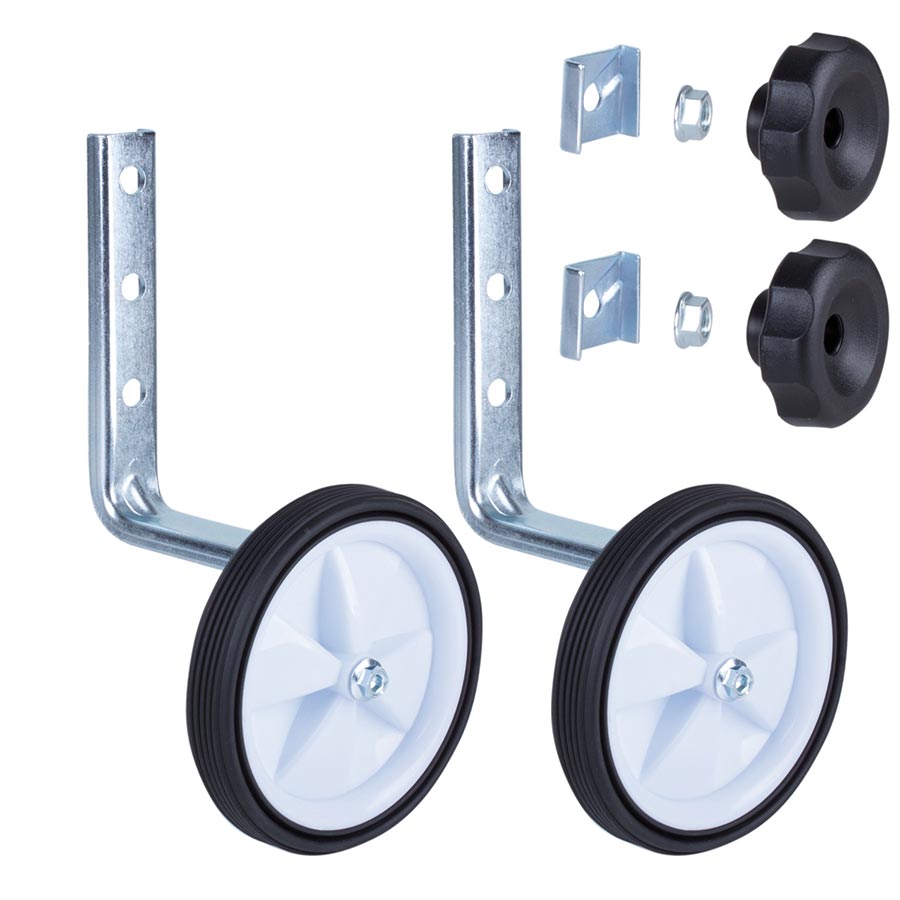 Trail-Gator Flip Up Training Wheels 12'' to 20'' Silver