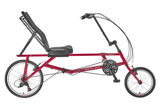 Sun seeker EZ-Classic SX 21sp Unisex 33-48` X-Seam Fire Red 16/20` Silver 73` (185cm) 21 Speed Rim Brake