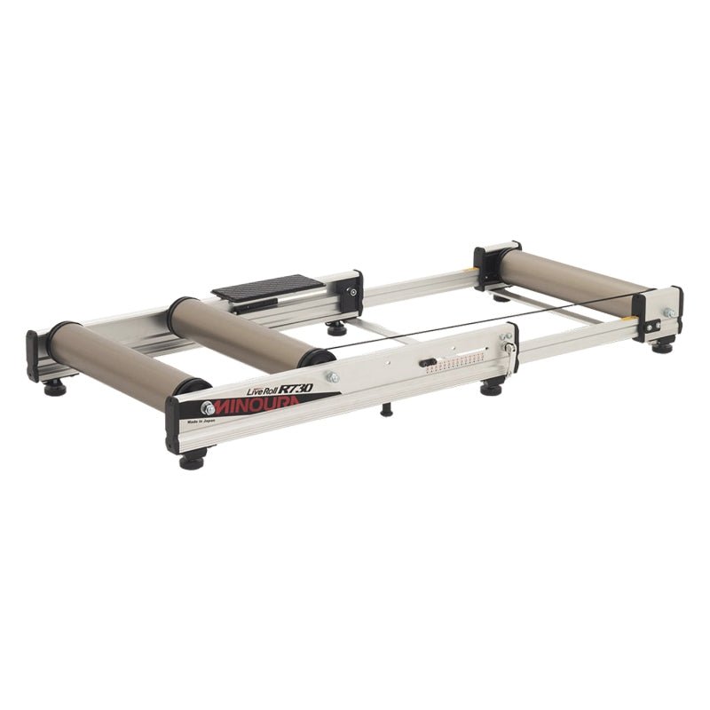 Trainers Minoura Minoura Live Roll R730 Roller Adjustable Aluminum Silver 24` to 700C Gray