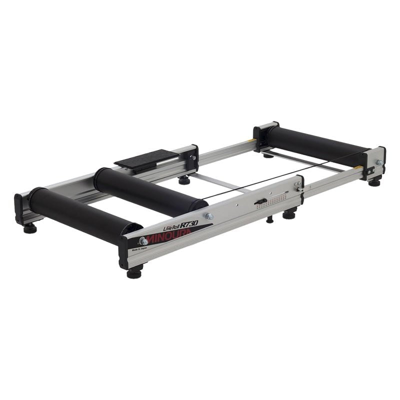 Trainers Minoura Minoura Live Roll R730R Roller Adjustable 3 Stage Aluminum Silver 24` to 700C Gray