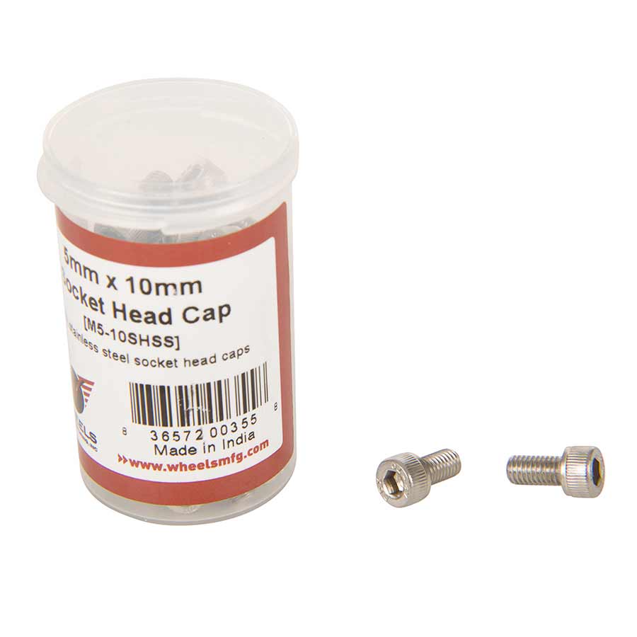 Nuts & Bolts Wheels Manufacturing Wheels Manufacturing M5 X 10mm Socket Head Cap Screw Stainless Steel Bottle/50 Antique White