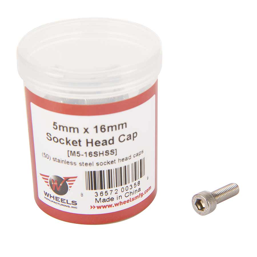 Nuts & Bolts Wheels Manufacturing Wheels Manufacturing M5 X 16mm Socket Head Cap Screw Stainless Steel Bottle/50 Beige