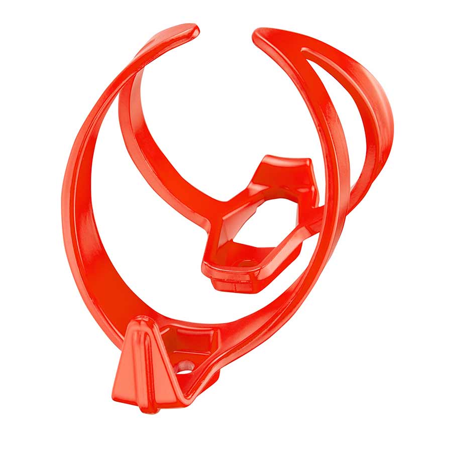Bottle Cages and Parts Supacaz Supacaz Fly Cage Poly Bottle Cage Polycarbonate Red Orange Red