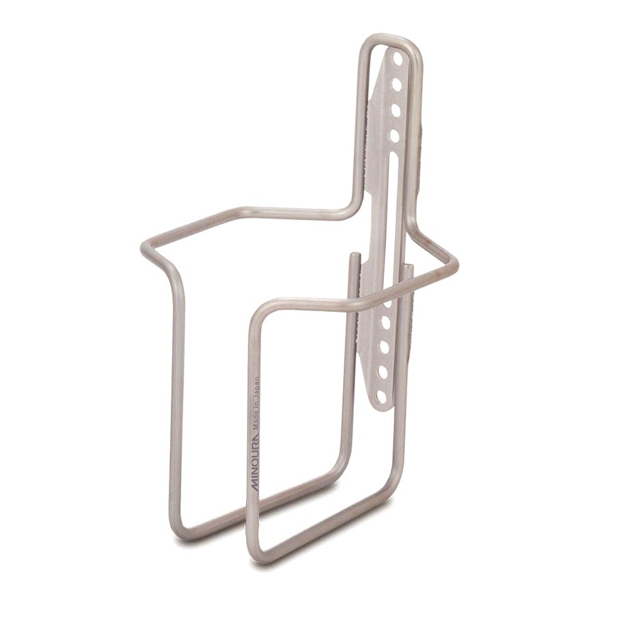 Bottle Cages and Parts Minoura Minoura JB-95 Camping Stove Bottle Cage Alloy Silver Dark Gray