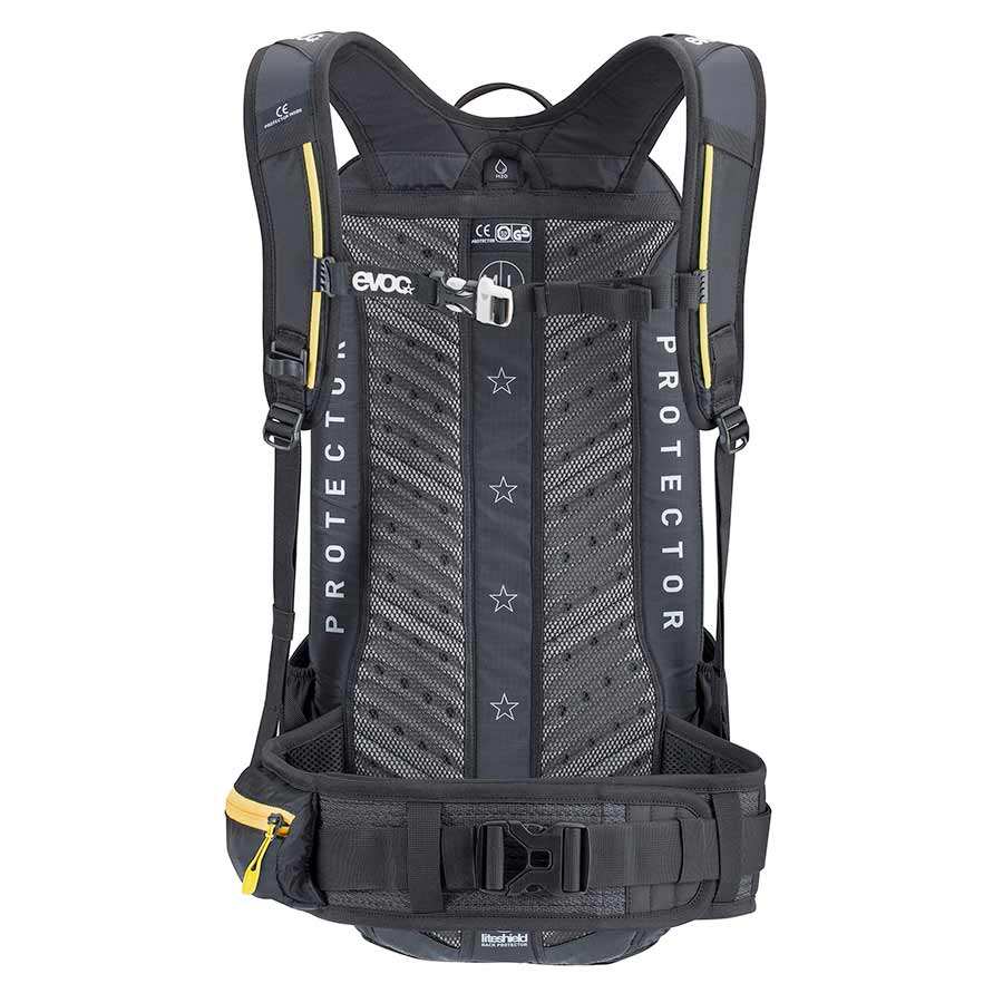 Backpack & Messenger Bags EVOC EVOC FR Trail Blackline Protector 20L Backpack Black ML Dark Slate Gray