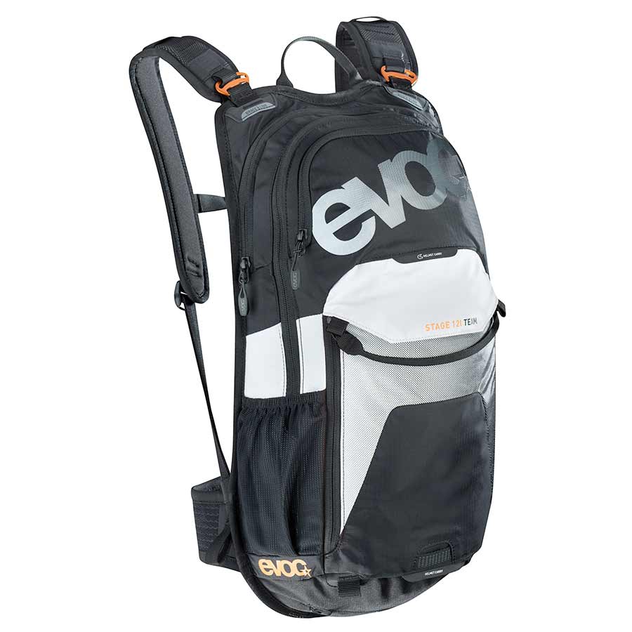 Hydration EVOC EVOC Stage 12 Hydration Bag Volume: 12L Bladder: Not inlcuded Black/White/Neon Orange Dark Slate Gray
