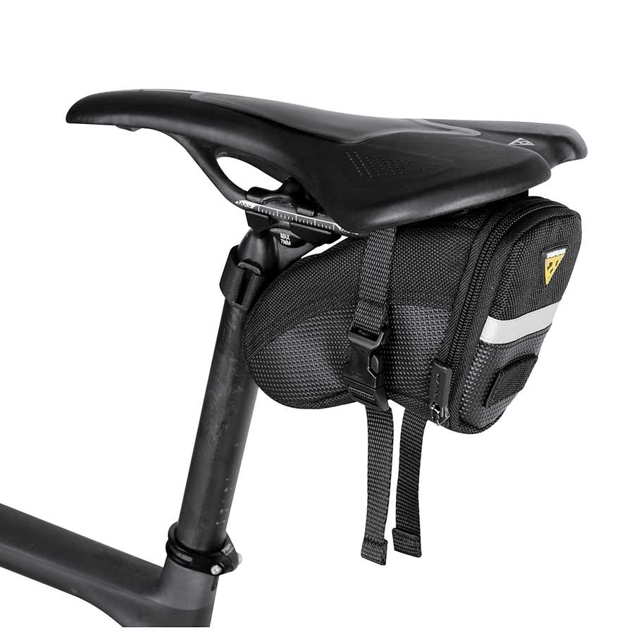 Seat Bag Topeak Topeak Aero Wedge Seat Bag - Strap-on Small Black Dark Slate Gray