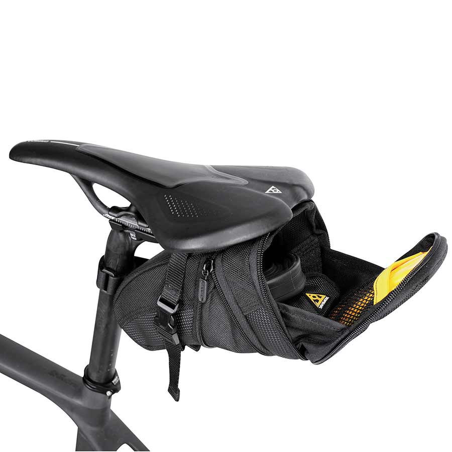 Seat Bag Topeak Topeak Aero Wedge Seat Bag - Strap-on Medium Black Dark Slate Gray