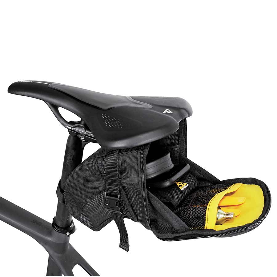 Seat Bag Topeak Topeak Aero Wedge Seat Bag - Strap-on Large Black Dark Slate Gray