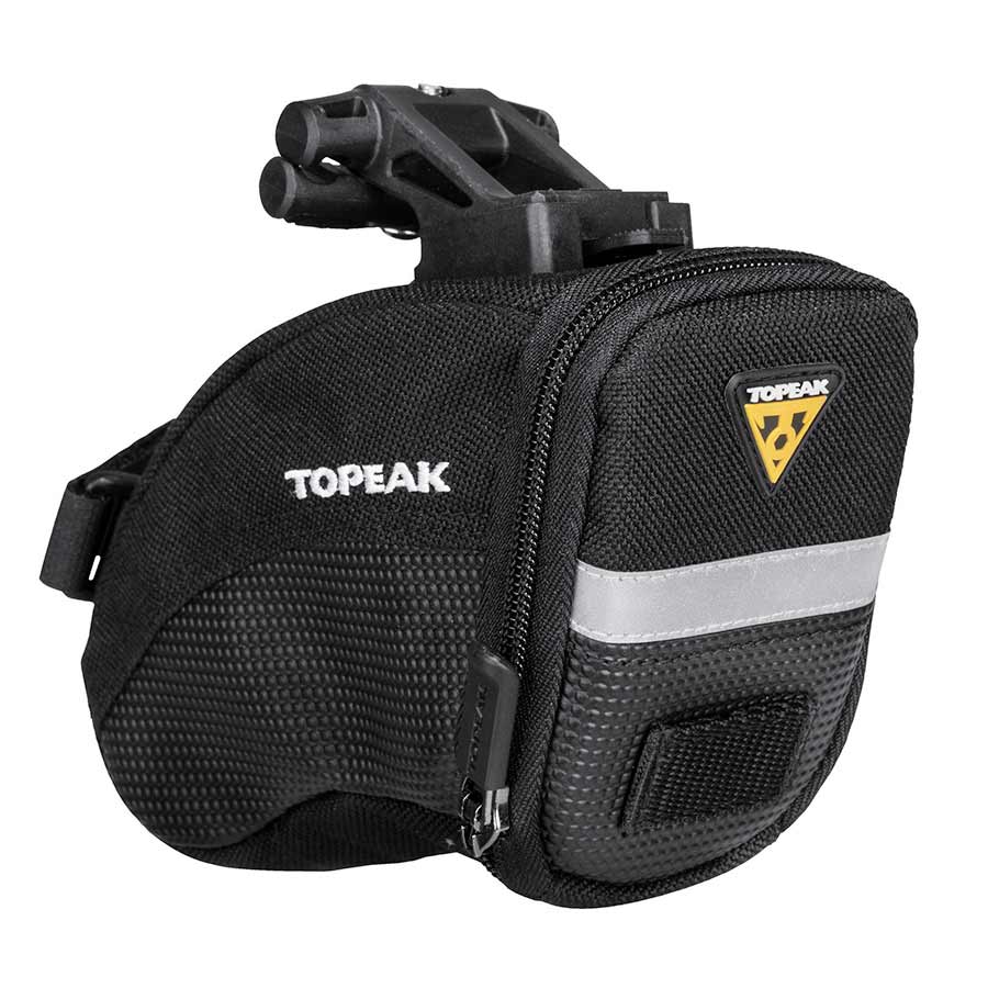 Seat Bag Topeak Topeak Aero Wedge Seat Bag - QuickClick Small Black Dark Slate Gray