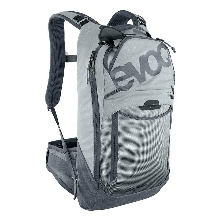 Backpack & Messenger Bags EVOC EVOC Trail Pro 10 Protector backpack 10L Stone/Carbon Grey LXL Dim Gray