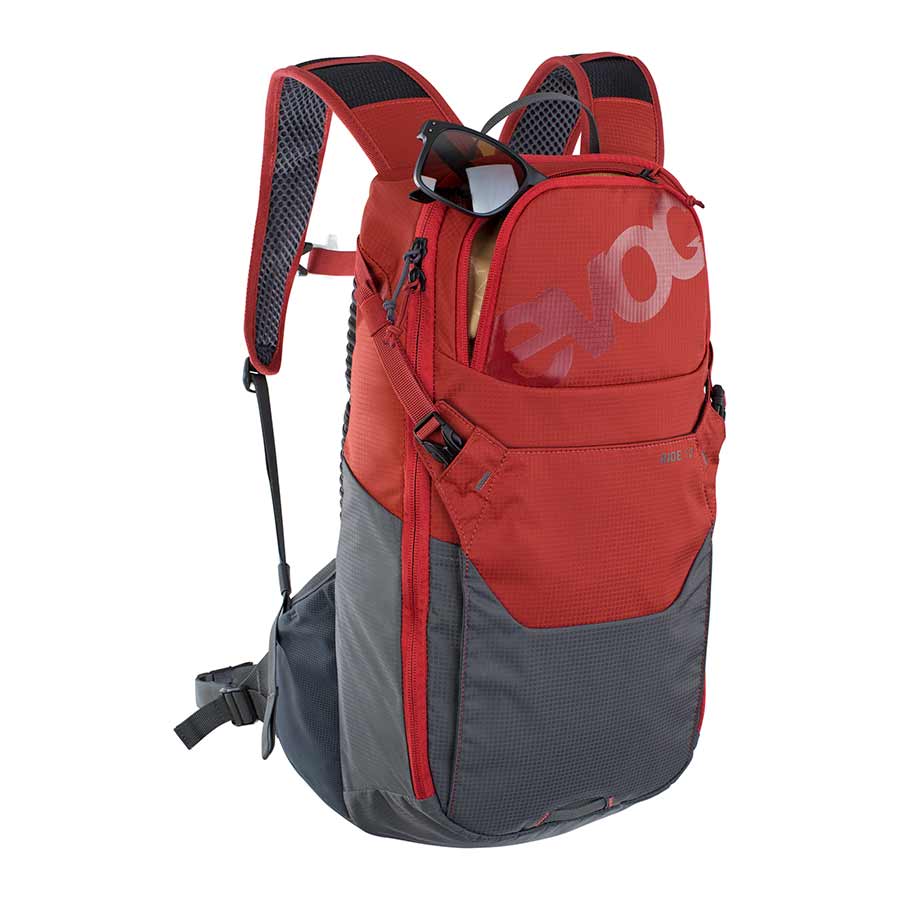 Hydration EVOC EVOC Ride 12 Hydration Bag Volume: 12L Bladder: Included (2L) Chili Red/Carbon Grey Sienna