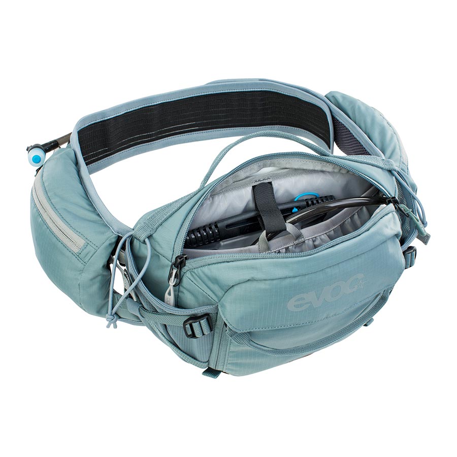 Hip Packs EVOC EVOC Hip Pack Pro E-Ride Hydration Bag Volume: 3L Bladder: Not included Steel Light Slate Gray