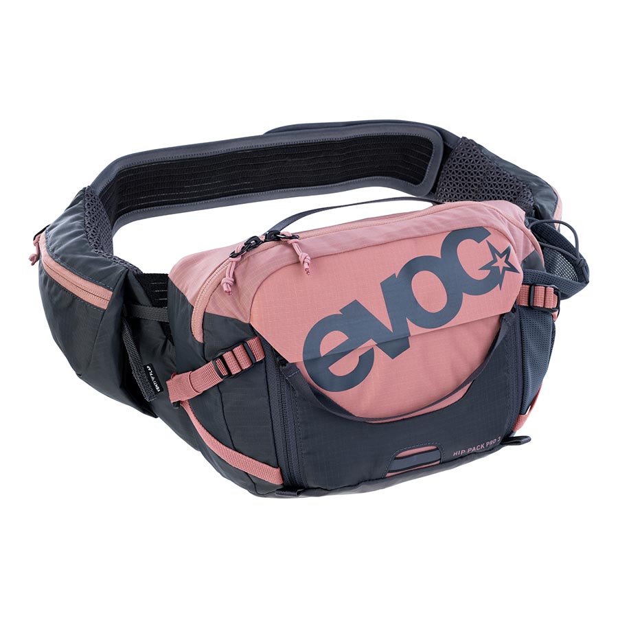 Hip Packs EVOC EVOC Hip Pack Pro 3 Hip Pack 3L Not included Dusty Pink/Carbon Grey Dark Slate Gray