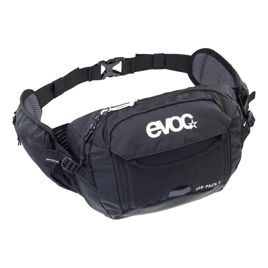 Hip Packs EVOC EVOC Hip Pack 3 + 1.5L Bladder Hip Pack 3L Included (1.5L) Black Dark Slate Gray