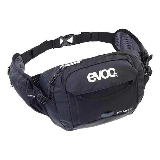 Hip Packs EVOC EVOC Hip Pack 3 + 1.5L Bladder Hip Pack 3L Included (1.5L) Black Dark Slate Gray