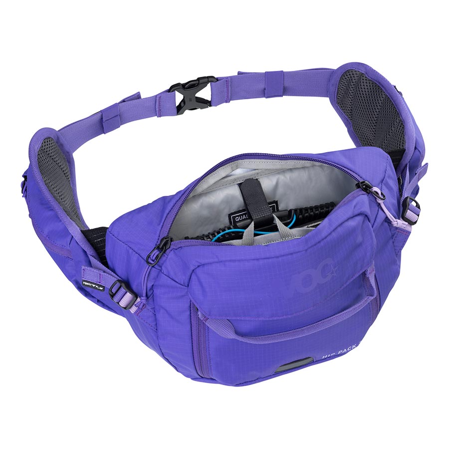 Hip Packs EVOC EVOC Hip Pack 3 + 1.5L Bladder Hip Pack 3L Included (1.5L) Violet Slate Blue