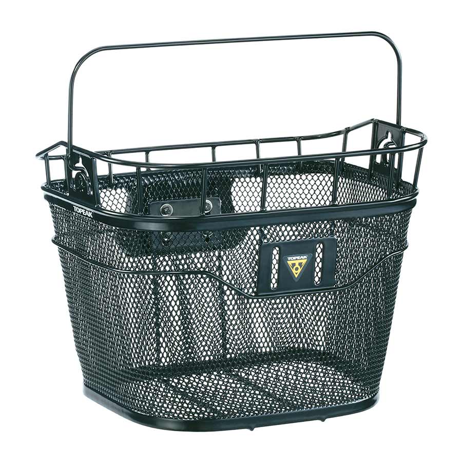 Baskets and Accessories Topeak Topeak Front Basket with Fixer 3 Handlebar Bracket: Black Dark Slate Gray