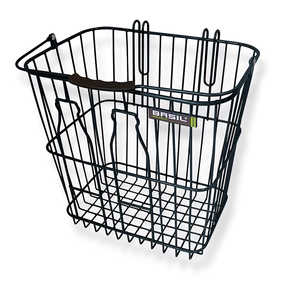 Baskets and Accessories Basil Basil Basil Bottle Rear basket Black Lavender