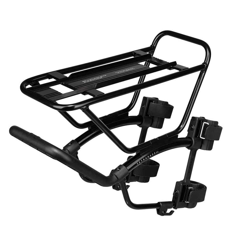 Front Mount Rack Topeak Topeak TetraRack M1 Front Rack for MTB - Fork Blade Strap Mount Black Black