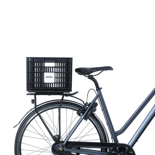Baskets and Accessories Basil Basil Bicycle Crate M Basket Black Dark Slate Gray