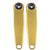 5Dev RGXC Ti Cranks 165mm (No Spindle)  Ti Nitride Gold