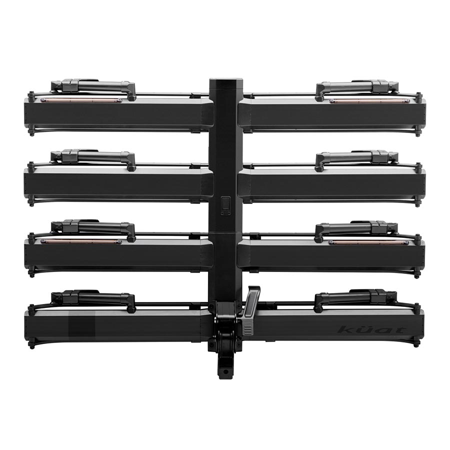 Hitch Racks & Accessories Kuat Piston Pro X Hitch Bike Rack Add-On - 2-Bike LED Lights 4-Pin Plug Kashima Coat Galaxy Gray Dark Slate Gray