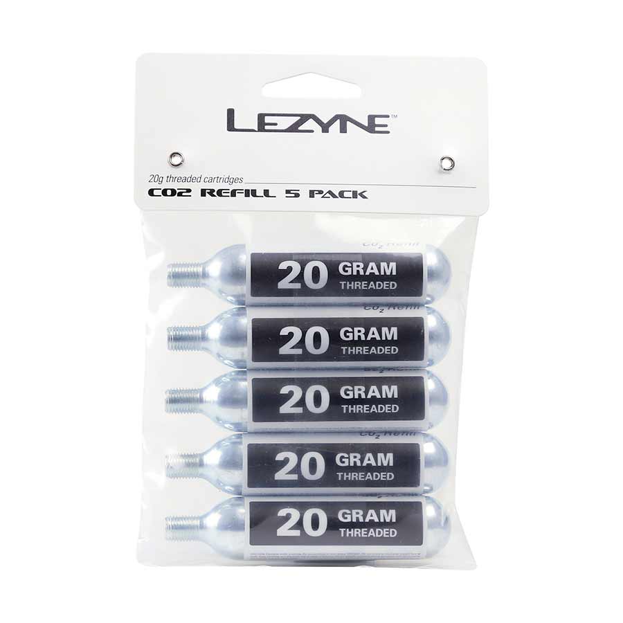 CO2 Inflators/Cartridges Lezyne Lezyne CO2 Cartridge 20g Threaded 5 pcs Dark Slate Gray