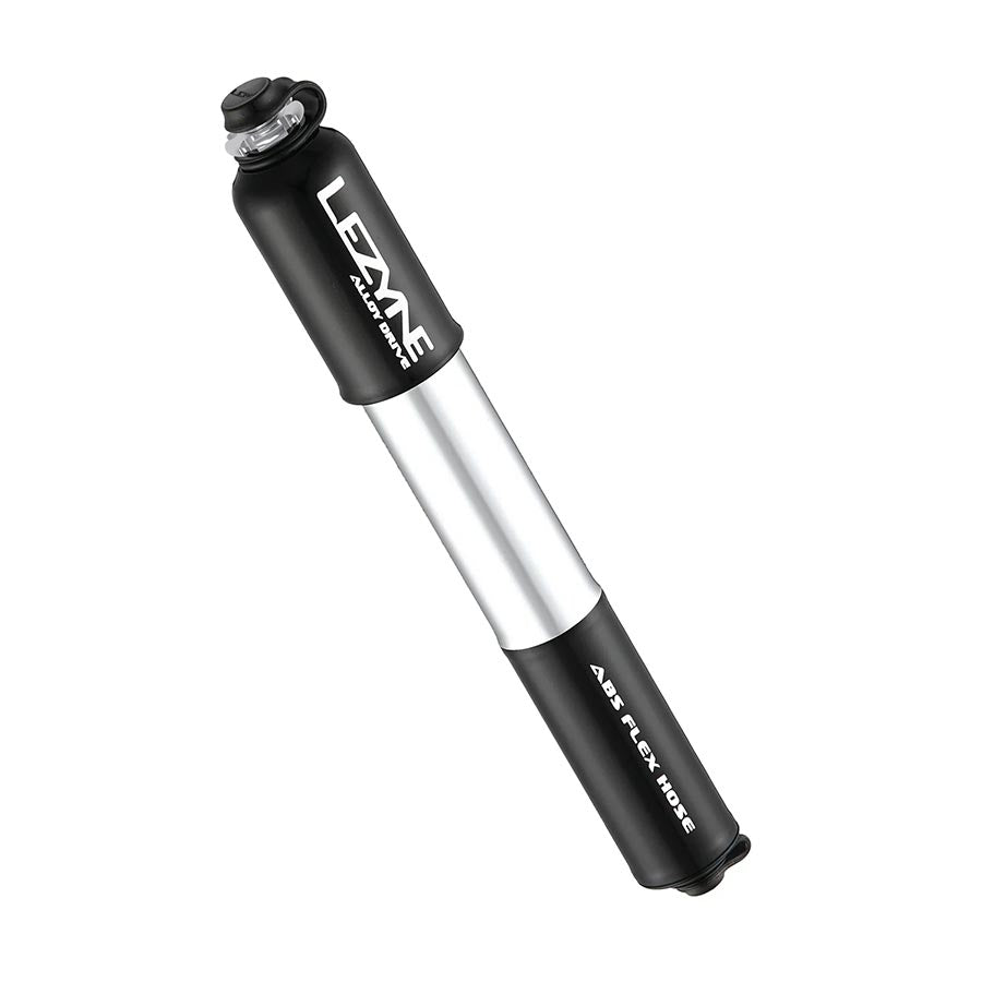 Frame Pump Lezyne Lezyne ABS Pressure Drive Mini Frame Pump Medium: Black/Polished Silver Dark Slate Gray
