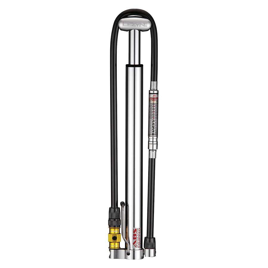 Hand Pumps Lezyne Lezyne Micro Floor Drive HPG Pump Silver Dark Slate Gray