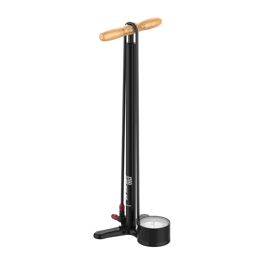 Floor Pumps Lezyne Lezyne Steel Floor Drive Floor Pump with 3.5" Gauge ABS Pro Head Flat Black Gray