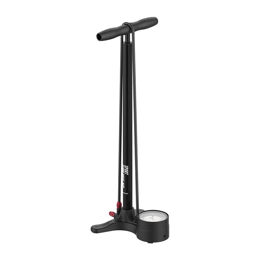 Floor Pumps Lezyne Lezyne Sport Floor Drive Floor Pump - 3.5" Gauge - ABS Pro Head 220psi Flat BLK Dark Slate Gray