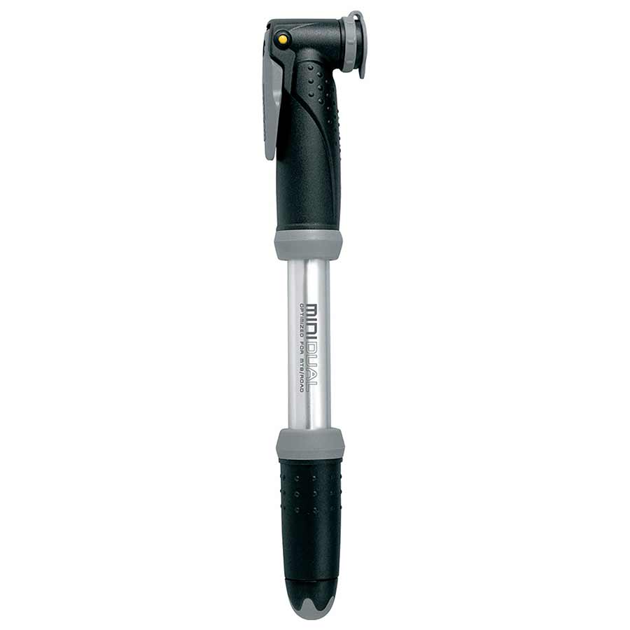 Frame Pump Topeak Topeak Mini Dual Mini Pump - 140psi Silver/Black Light Gray