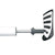 Frame Pump Topeak Topeak Peak DX II Mini Pump - 90psi Silver Dark Slate Gray