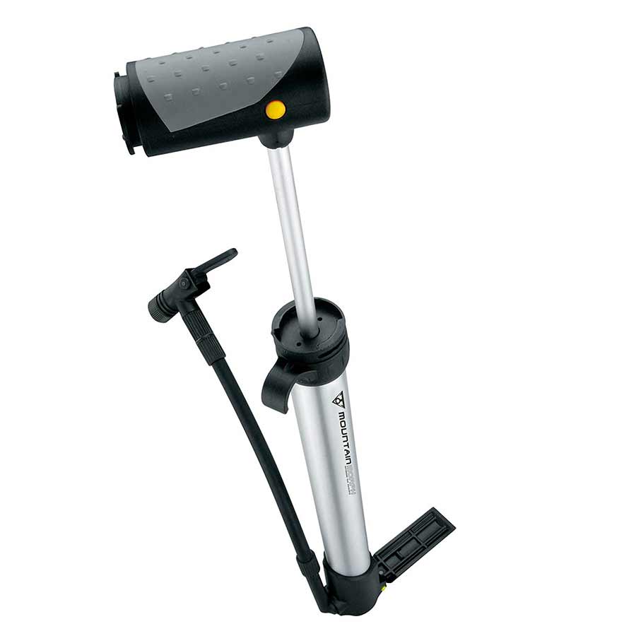 Frame Pump Topeak Topeak Mountain Morph Mini Pump - 160psi Silver/Black Dark Slate Gray