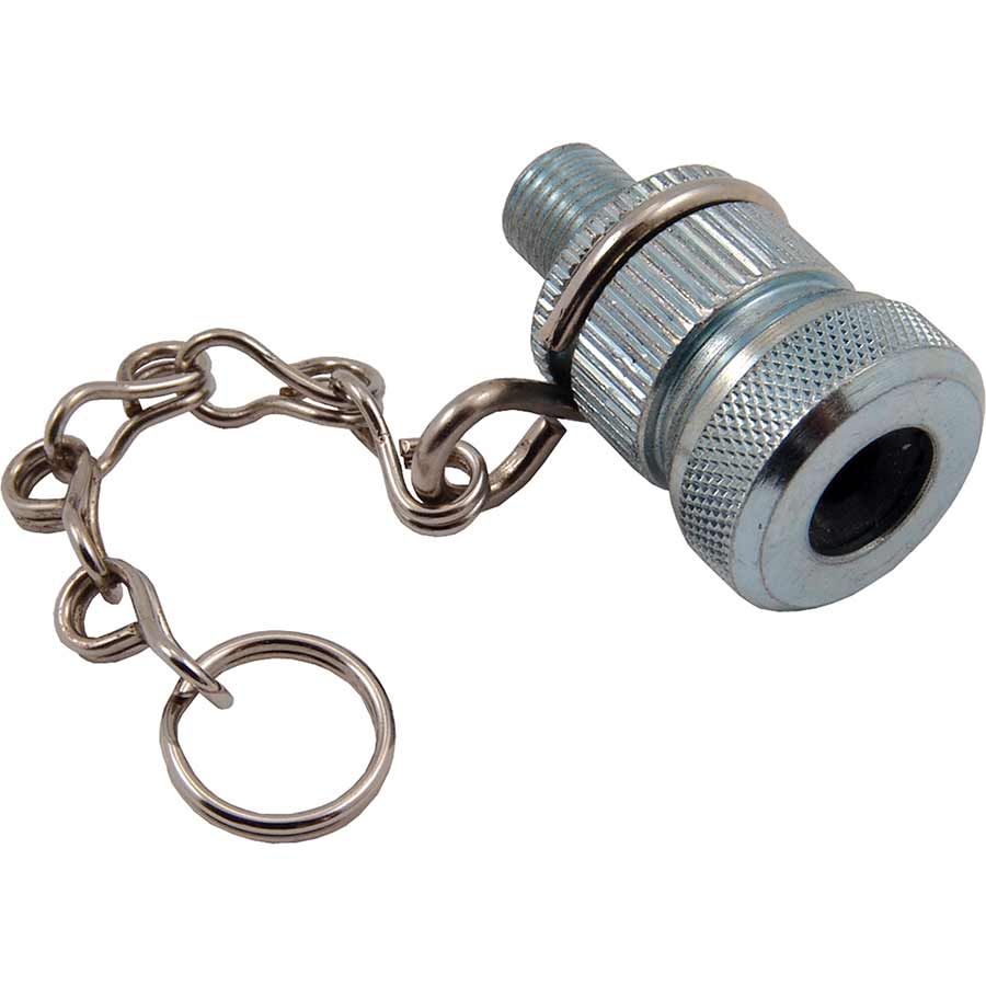 Pump Parts SKS SKS Pump Adaptor with Chain Schrader to Presta Light Slate Gray