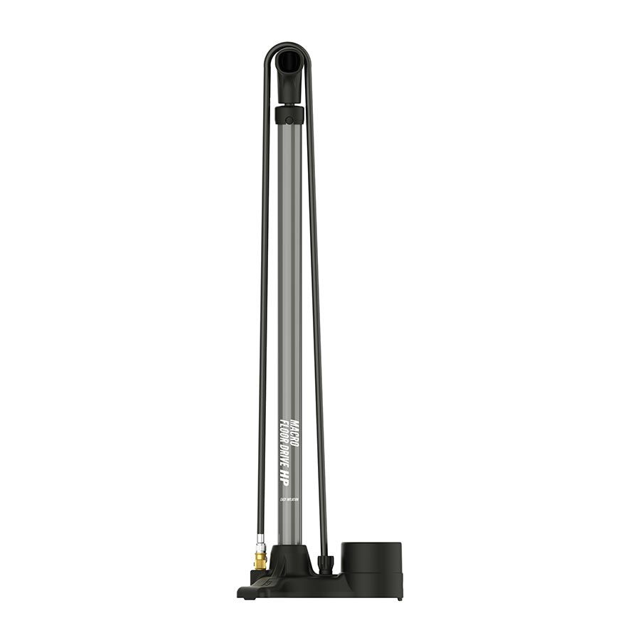 Floor Pumps Lezyne Lezyne Macro Floor Drive ABS Floor Pump - ABS Chuck 220psi Flat Grey Dark Slate Gray