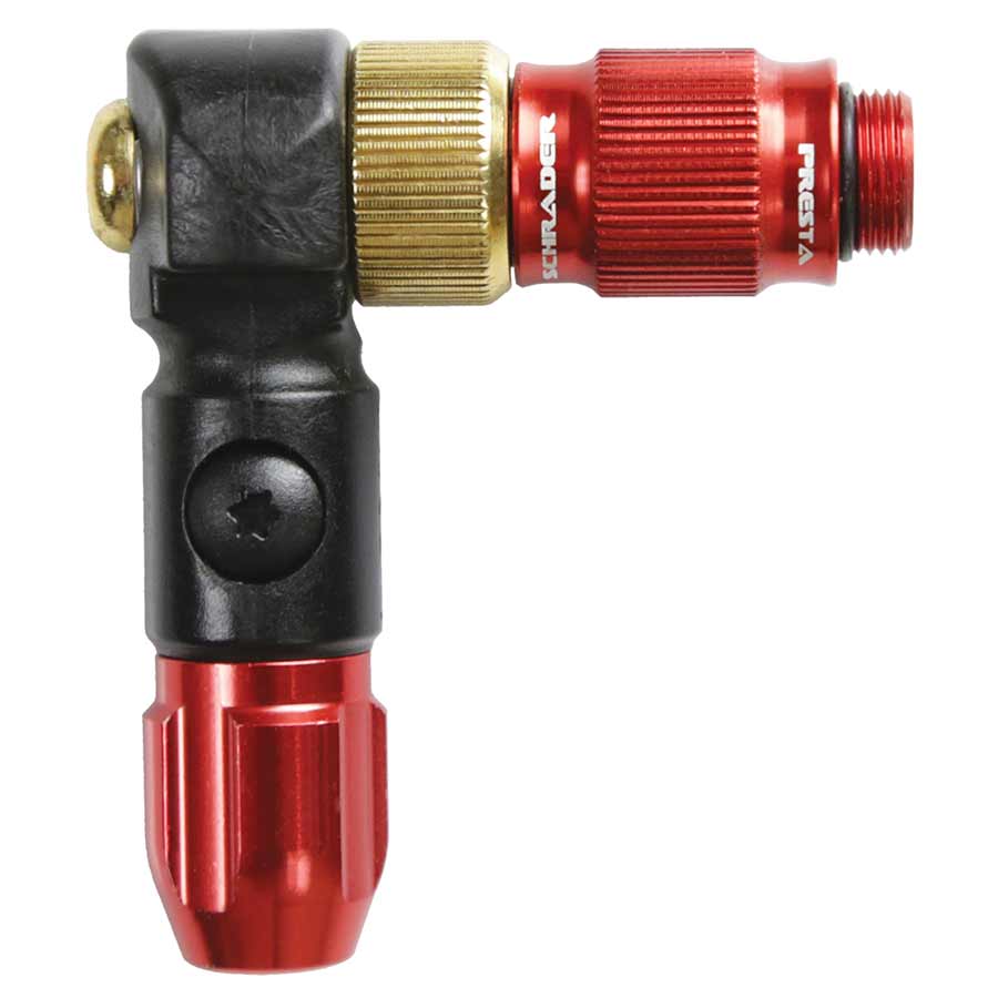 Pump Parts Lezyne Lezyne ABS-1 Pro HP Pump Chuck Head: Red Saddle Brown