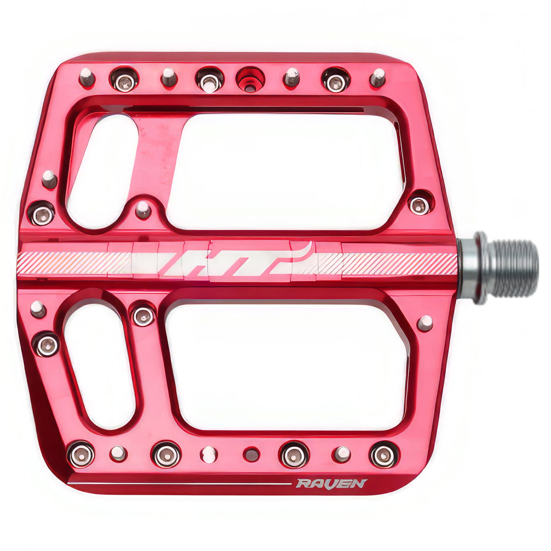 HT Pedals ANS12 Raven Platform Pedals CrMo Red