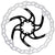 Galfer 200mm Rotor 6-Bolt  2.0mm Black/Silver