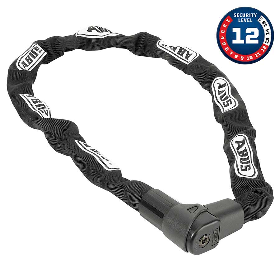 Chain Locks Abus Abus CityChain Plus 1010K Chain Lock Key 9mm 110cm 3.6 Black Dark Slate Gray
