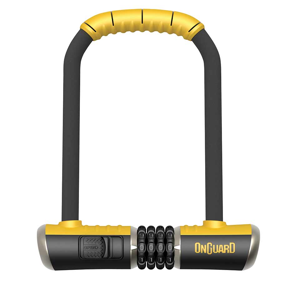 U-Lock OnGuard OnGuard BullDog Series U-Lock - 4.5 x 9" Combination BLK/YLW Includes bracket Light Goldenrod