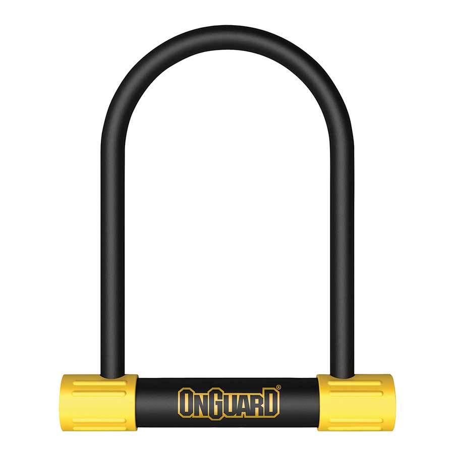 U-Lock OnGuard OnGuard BullDog Series U-Lock - 4.5 x 9" Keyed Black/Yellow Includes bracket Light Goldenrod