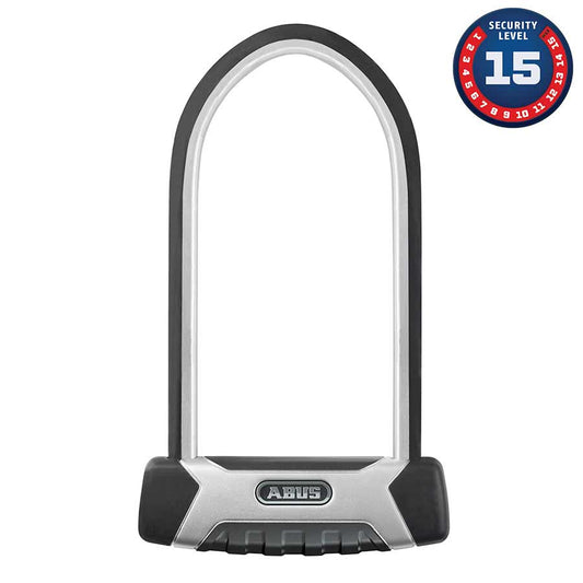U-Lock Abus Abus Granit XPlus 540 U-Lock Key 13mm 16.0cm x 23.0cm 6.3" x 9" USH Black Light Gray