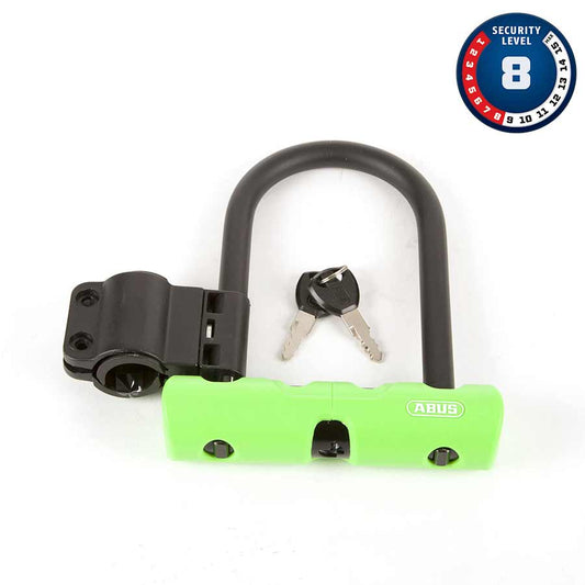 U-Lock Abus Abus Ultra 410 Mini U-Lock Key 12mm 14.0cm x 15.0cm 5.5" x 5.9" SH34 Green Dark Slate Gray