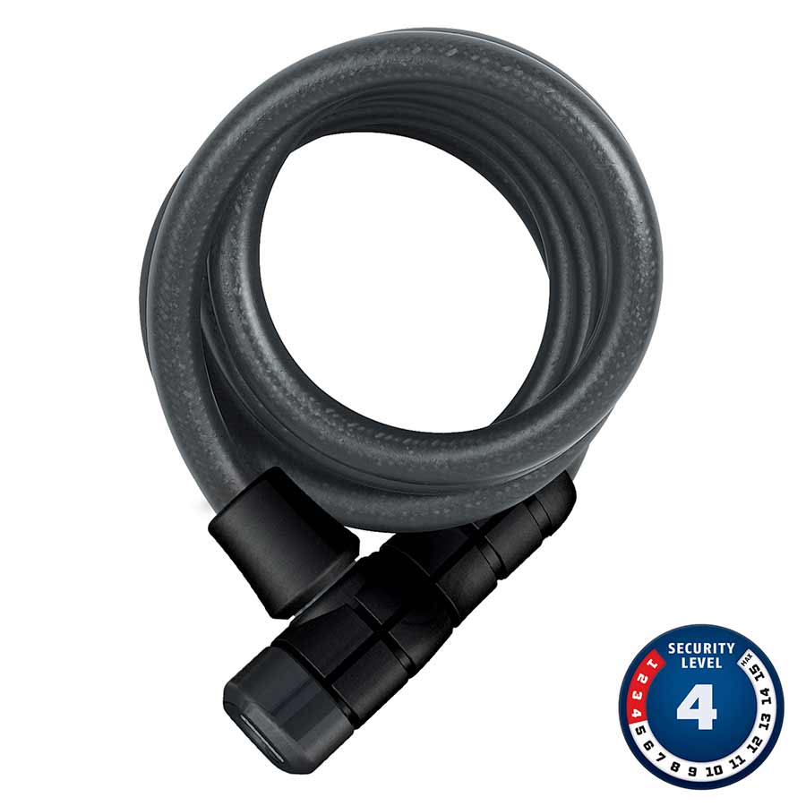 Cable Locks Abus Abus Booster 6512K Cable with key lock 12mm x 180cm (12mm x 5.9) Dark Slate Gray