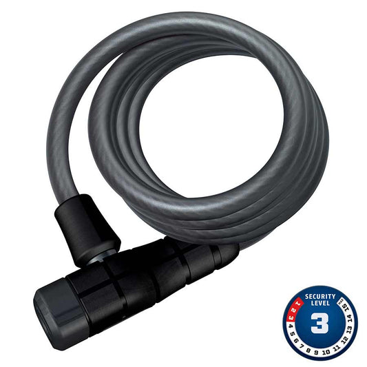 Cable Locks Abus Abus Primo 5510K Cable with key lock 10mm x 180cm (12mm x 5.9) Dark Slate Gray