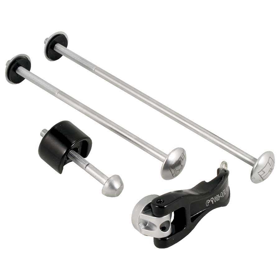 Wheel/Frame Lock Pinhead Pinhead 3-Pack Lockset: Wheel Skewer Set Seat Gray