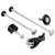 Wheel/Frame Lock Pinhead Pinhead 4-Pack Lockset: Wheel Skewer Set Seat Fork Top Cap Gray